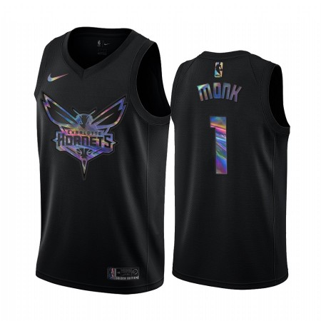 Camiseta Hombre Charlotte Hornets Malik Monk 1 Iridescent HWC Collection Swingman
